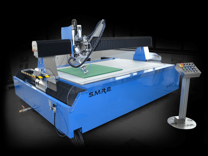Máquina de corte por chorro de agua waterjet SMRE Engineering SM-805-WJ -  Textil - Máquina de corte por chorro de agua waterjet
