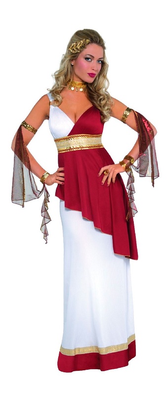 Adviento escritura director Disfraz de mujer romana para adultos Liragram - Juguetería - Disfraz de  mujer romana para adultos