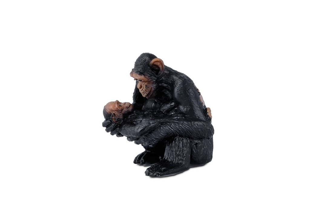 Foto de Figura mamá chimpancé y bebé Little Wild