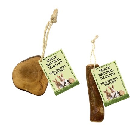 Foto de Snacks de madera natural para conejos y roedores
