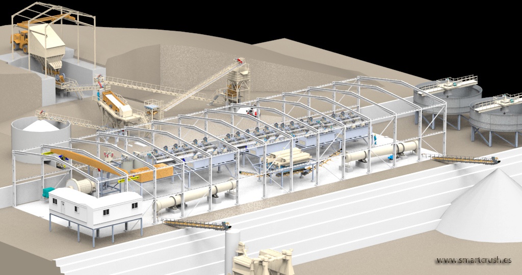 Foto de Plantas industriales de residuos y el tratamiento de minerales