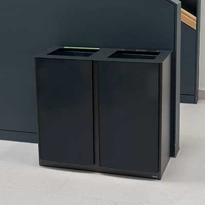 Papelera de reciclaje Nexus® Evolution Quad para interiores