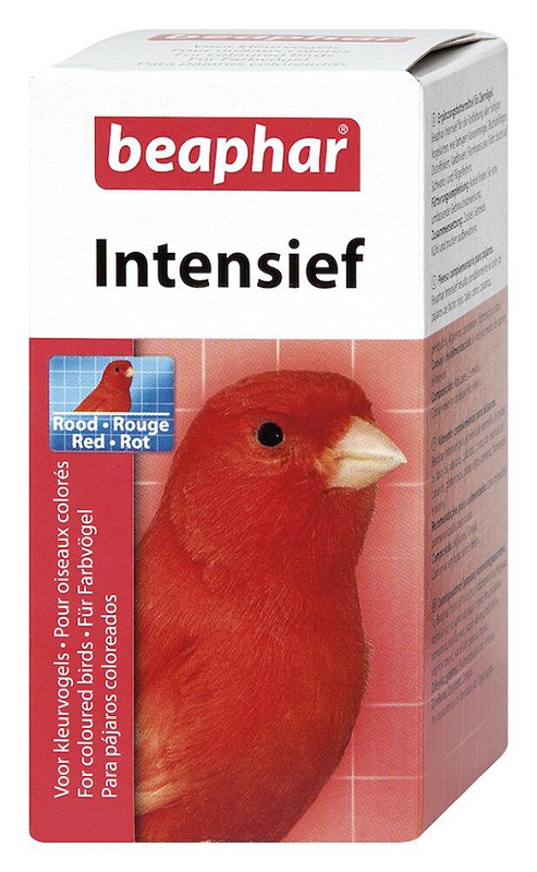 Foto de Polvos intensificadores color rojo para pájaros