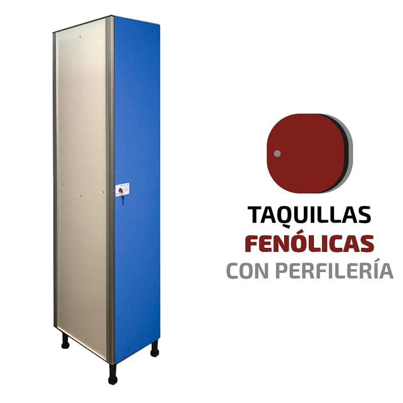 Foto de Taquillas fenólicas con perfilería