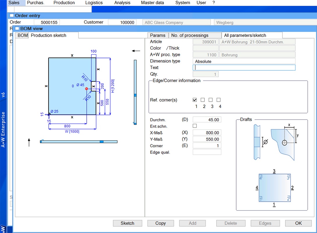 Foto deSoftwares para vidrio