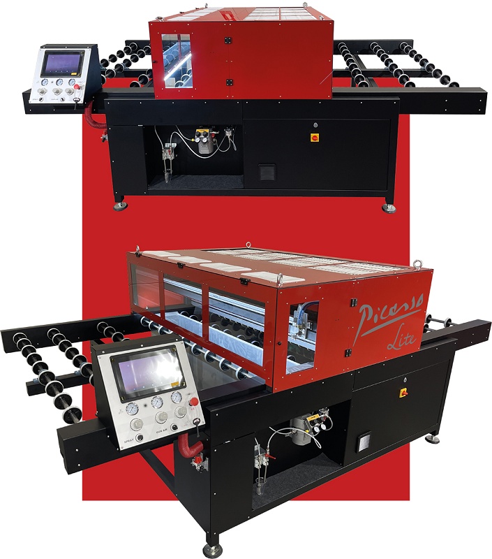 Foto de Líneas completas de pintado y secado para vidrio