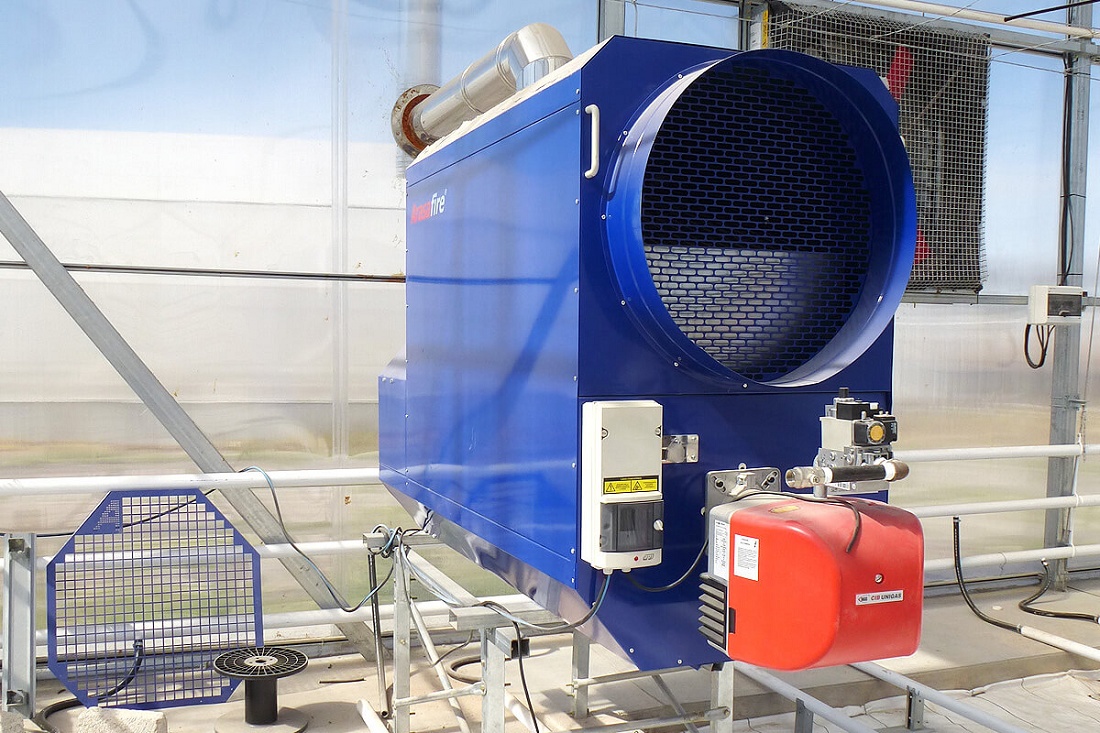 Foto deCalefacción de aire para invernaderos