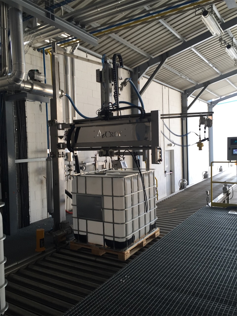 Foto deLíneas transportadoras para máquinas llenadoras de bidones, tambores, totes e IBC