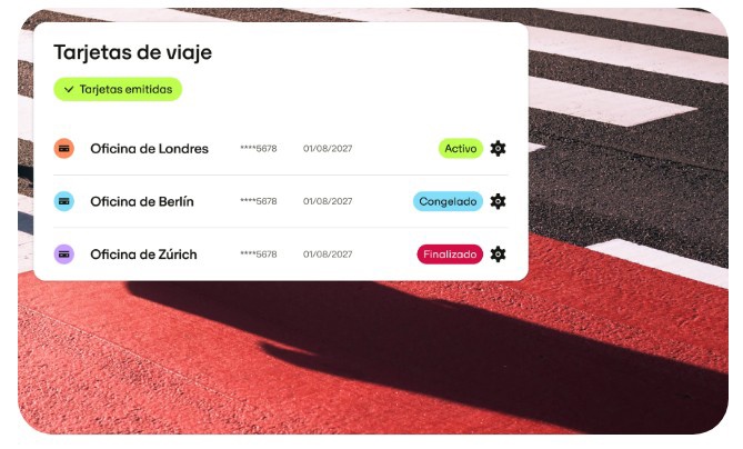 Foto deTarjetas corporativas