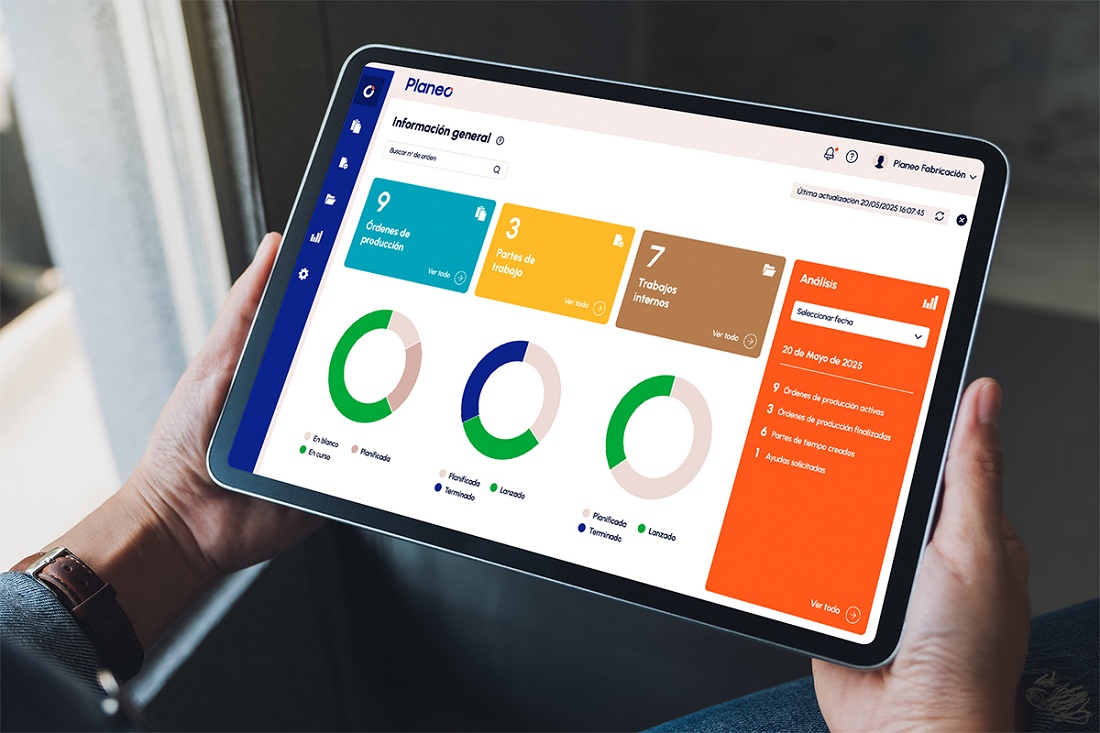 Foto deSoftwares para la captura de datos en planta