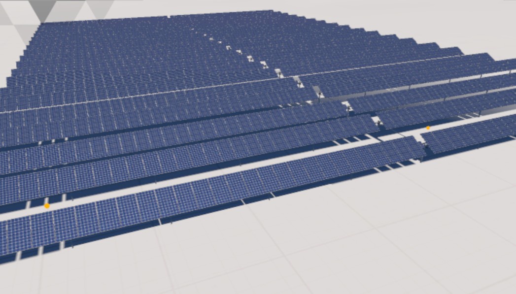 Foto de Seguidores solares bifila