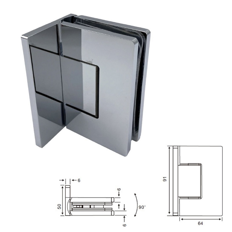 Foto deBisagras para puertas de vidrio