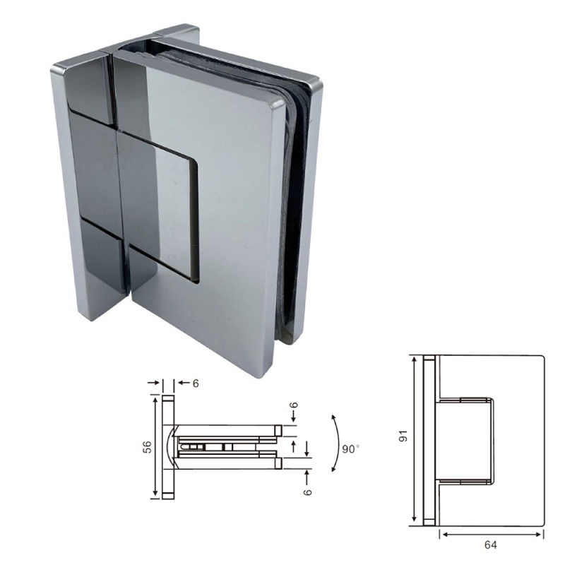 Foto de Bisagras para puertas de vidrio