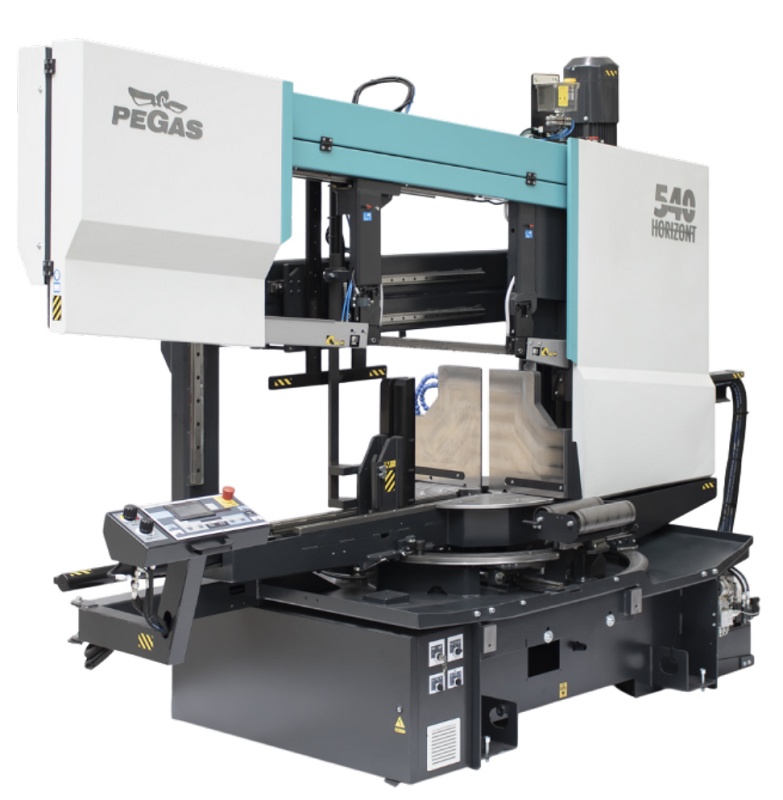 Foto de Sierra de cinta de doble columna semiautomática