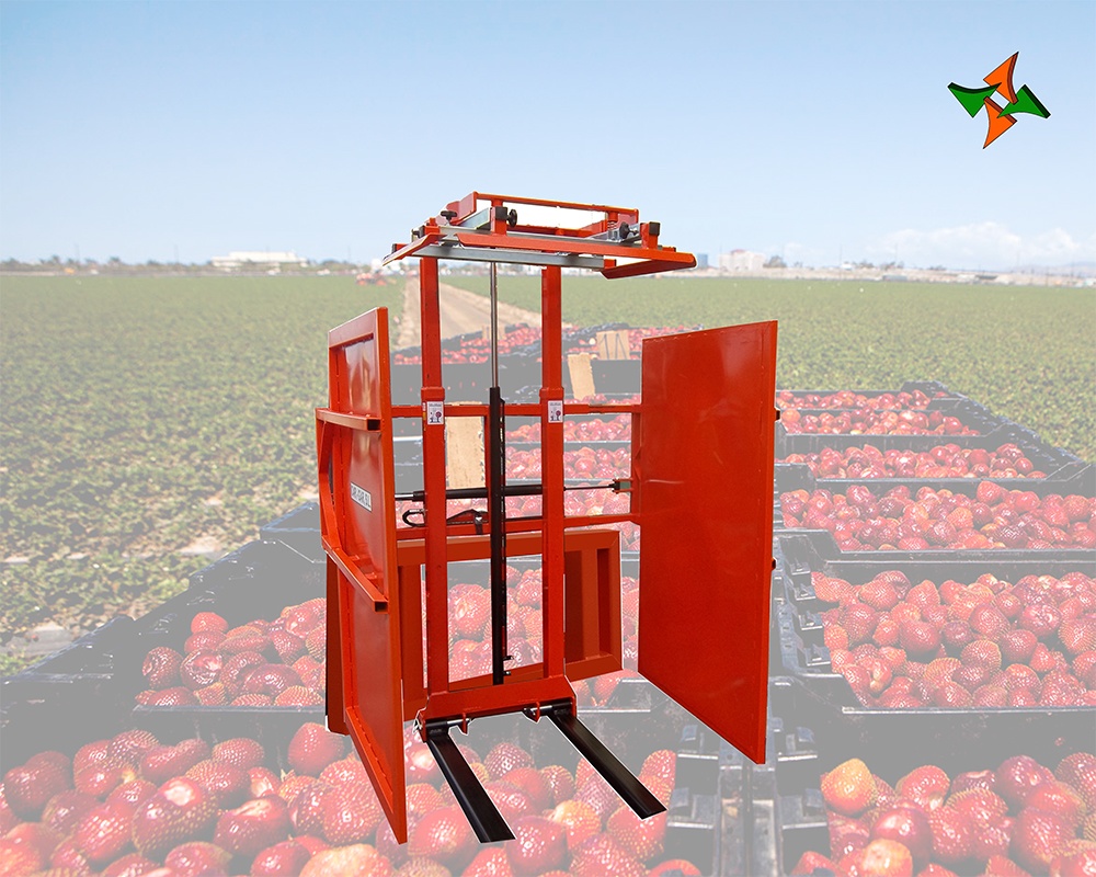 Foto de Portapallets con prensa superior y lateral para pala agrícola