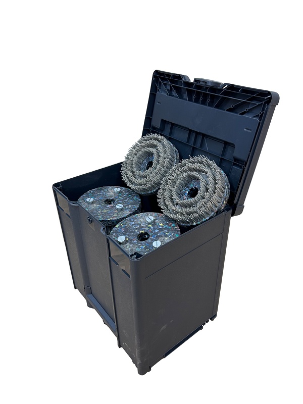 Foto de Cepillos para dar textura a superficies de parquet