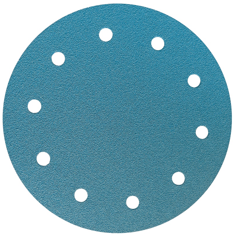 Foto de Discos de circonio con velcro de 178 mm y 10 orificios
