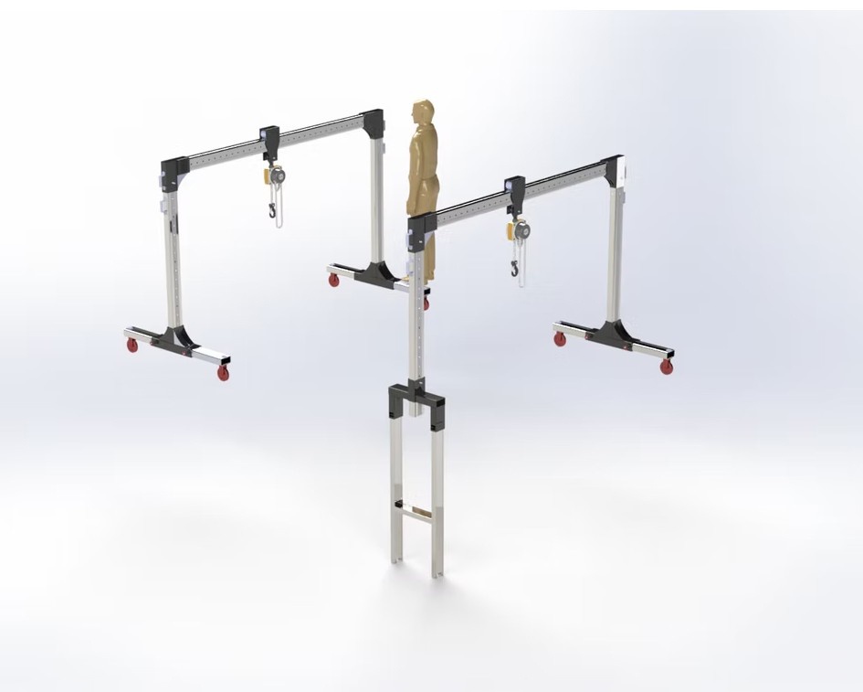 Foto de Polipastos de pórtico móviles para escaleras mecánicas y pasillos rodantes