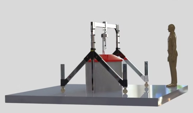 Foto deGrúas pórtico portátiles y móviles de 2.000 kg