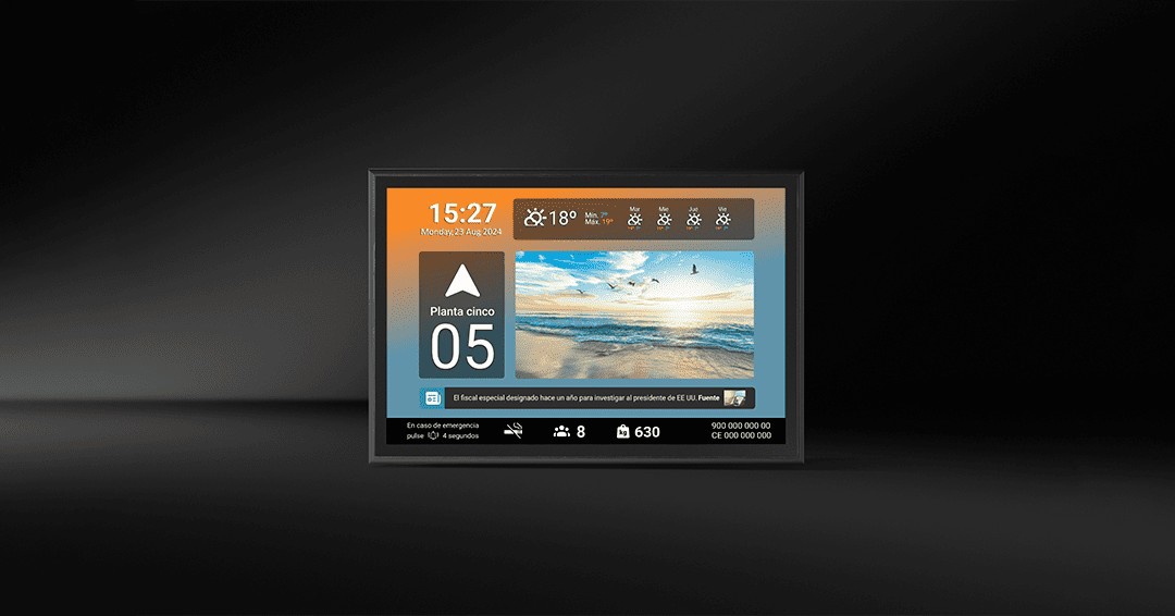 Foto dePantallas multimedias para cabinas de ascensores con conectividad integrada