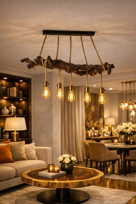 Foto de Lámparas elaboradas de una cepa natural