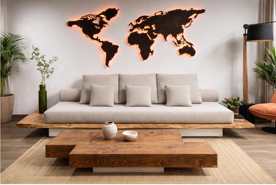 Foto de Sofás de líneas rectas y diseño contemporáneo