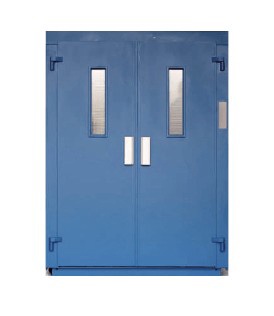Foto de Puertas abatibles de dos hojas para ascensores