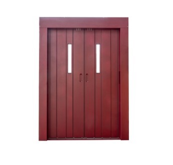 Foto de Puertas correderas articuladas de doble hoja para ascensores