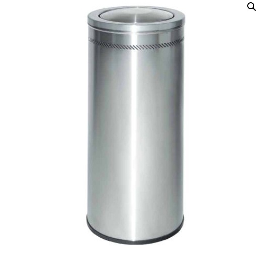 Foto de Papelera circular de acero inoxidable