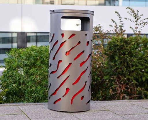 Foto de Papeleras - 80 litros con tapa cerrada