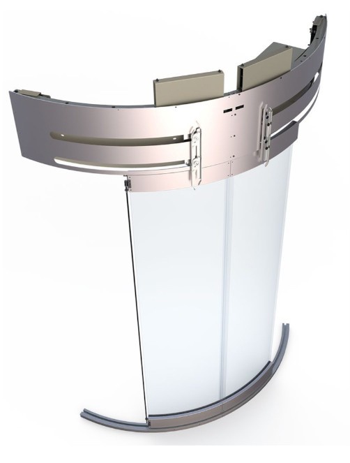 Foto de Puertas de ascensor circulares para instalaciones panorámicas