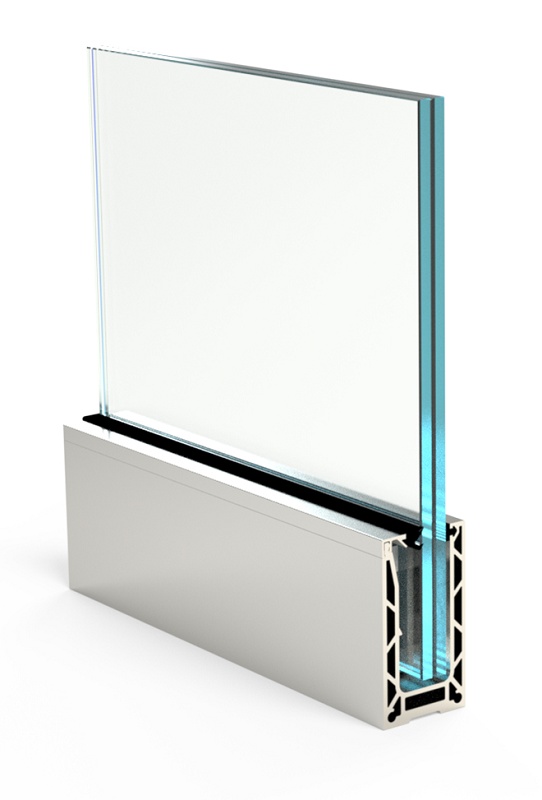 Foto dePerfiles de fijación para barandillas de vidrio