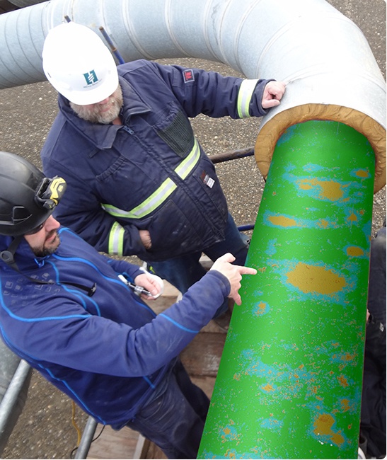 Foto deSoftware de inspección tuberías