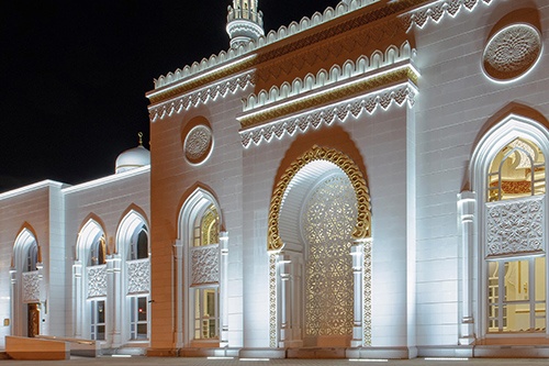 Foto deEmpotrados de suelo transitables para iluminación de edificios y paisajes