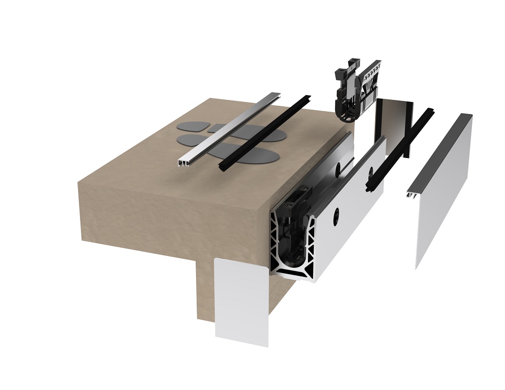Foto dePerfiles laterales para barandillas de vidrio de alto rendimiento