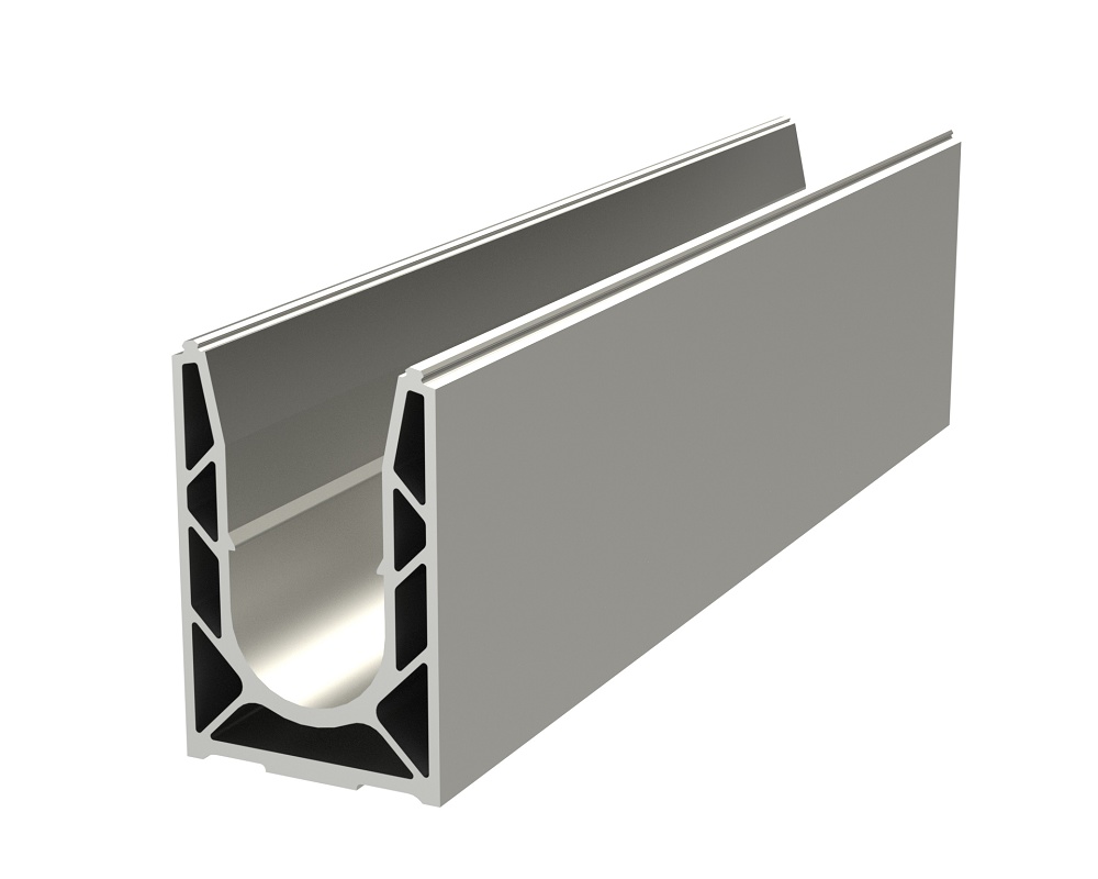 Foto de Perfiles para barandillas de vidrio para montaje en suelo, murete y empotrado