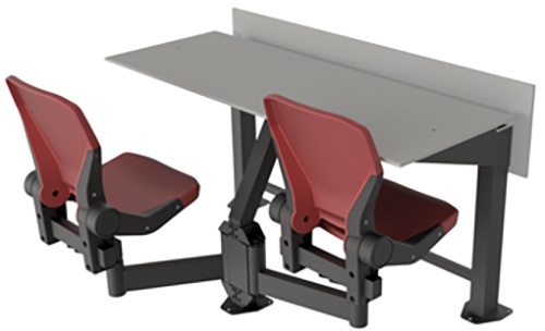 Foto de Mesas prensa con asientos