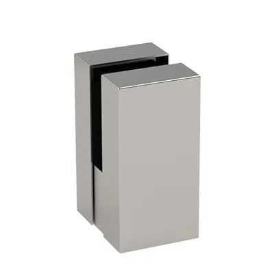 Foto de Pinzas cuadradas de fijación para barandillas de vidrio en piscinas