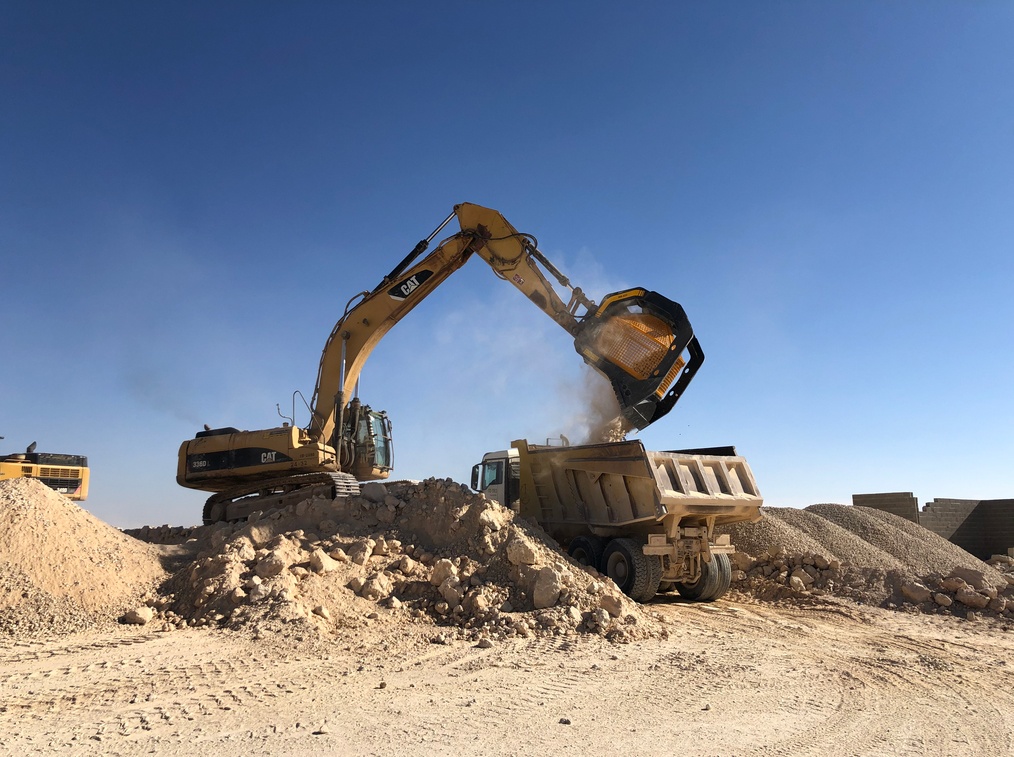 Foto deCucharas cribadoras para excavadora