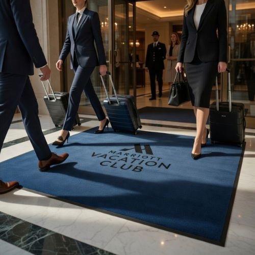 Foto deAlfombras de entrada con logotipo