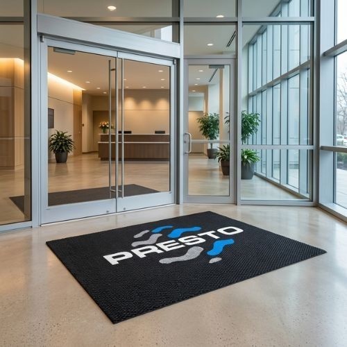 Foto deAlfombras de entrada con logotipo