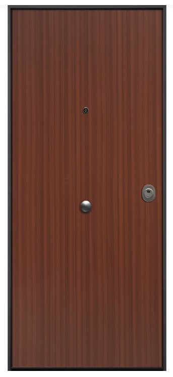 Foto de Puertas acorazadas para vivienda con acabado exterior en sapelly