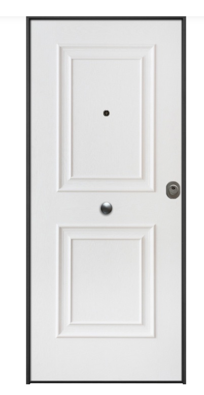 Foto de Puertas acorazadas para exterior con panel de fibra de vidrio resistente a la intemperie