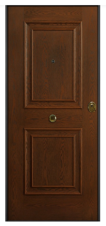 Foto de Puertas acorazadas para exterior con panel de fibra de vidrio resistente a la intemperie