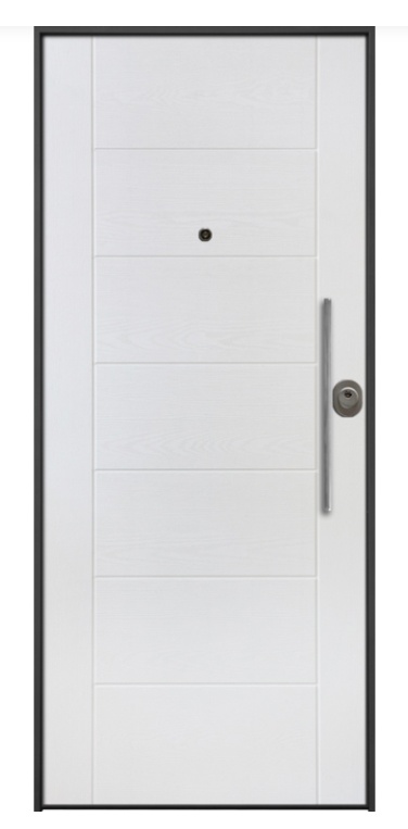 Foto de Puertas acorazadas para exterior con panel de fibra de vidrio resistente a la exposición climática