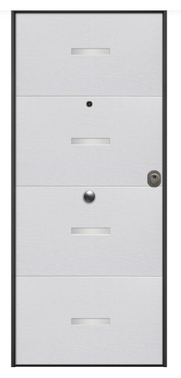 Foto de Puertas acorazadas para exterior con panel de fibra de vidrio resistente a ambientes exigentes