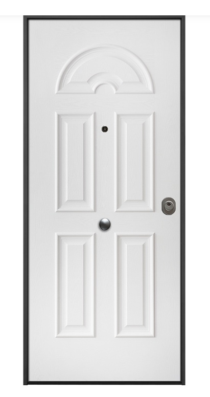 Foto de Puertas acorazadas para exterior con acabado blanco resistente a la intemperie