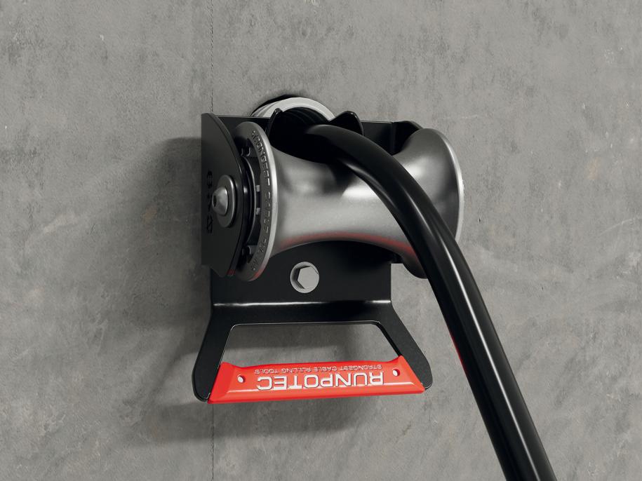 Foto deRodillos de guía de cables con tubos de inserción