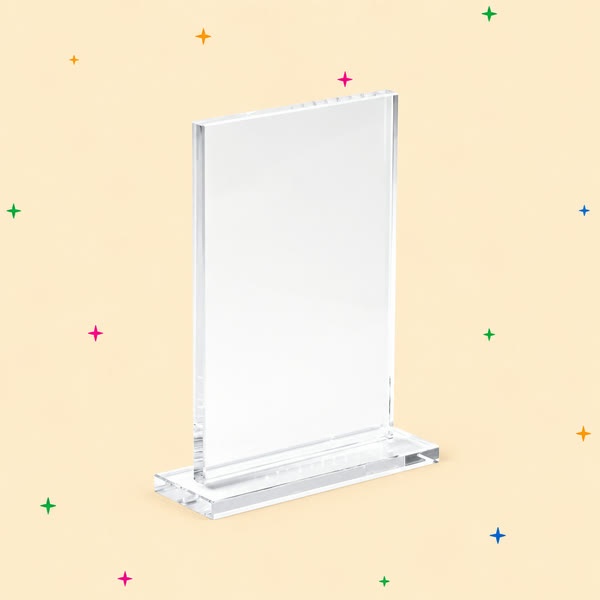 Foto de Trofeos de cristal de diseño rectangular