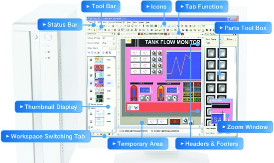 Foto de Software de programación para visualizadores de datos